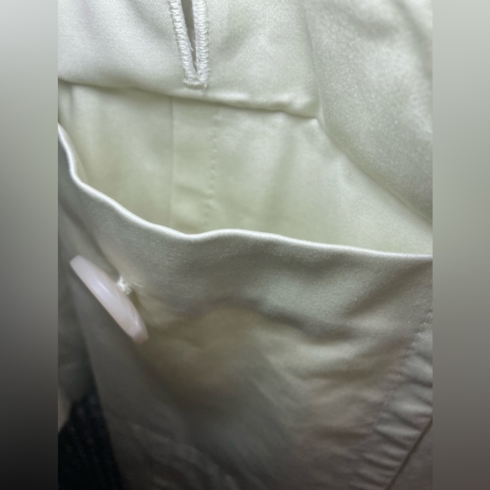 Banana Republic yellow pea coat. - Picture 5 of 11